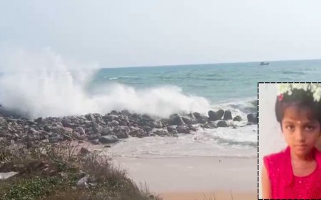 ராட்சத அலையில் இழுத்துச் செல்லப்பட்ட தந்தை மகள்...குமரியில் பரபரப்பு..