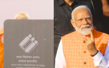 மக்களவைத் தேர்தல் 2024; வாக்களித்தார் பிரதமர் மோடி...