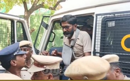 கஞ்சா வழக்கில் கைதான சவுக்கு சங்கர் கையில் கட்டு.. பரபர  FIR.. 15 நாட்களுக்கு கோர்ட் கஸ்டடி