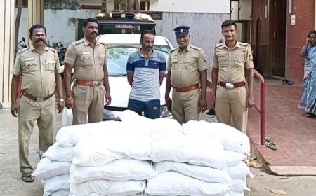 மூட்டை மூட்டையாக குட்கா பறிமுதல்... ராஜஸ்தான் இளைஞர் கைது... ஜெயங்கொண்டம் போலீசார் அதிரடி...