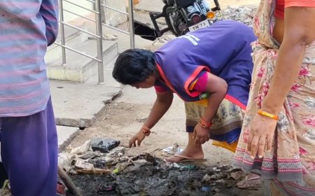 கழிவு நீரை சுத்தம் செய்யும் தூய்மை பணியாளர்களுக்கு பாதுகாப்பு இல்லையே.. ராணிப்பேட்டையில் அவலம்