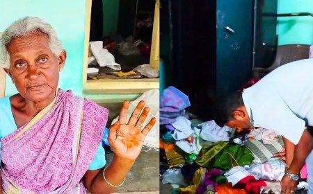 திருப்பூரில் மூதாட்டியின் கழுத்தில் கத்தியை வைத்து பணம், நகை கொள்ளை.. அடுத்து நடந்த காமெடி..