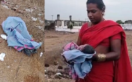 மதுராந்தகத்தில் சாலையோரம் வீசப்பட்ட பச்சிளம் குழந்தை... கடவுளாக வந்த திருநங்கை .. போலீஸ் விசாரணை