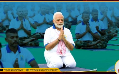 'யோகாவை அன்றாட பழக்கவழக்கமாக மாற்றுங்கள்'... சர்வதேச யோகா தினத்தில் பிரதமர் மோடி பேச்சு!