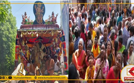 காரைக்கால் மாங்கனி திருவிழா கோலாகலம்.. இறைக்கப்பட்ட மாங்கனிகள்..பிரசாதமாக சாப்பிட்ட பக்தர்கள்