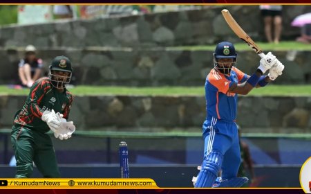 டி20 உலகக்கோப்பை: ஹர்திக் பாண்ட்யா காட்டடி...  வங்கதேசத்சை பந்தாடிய இந்திய அணி!