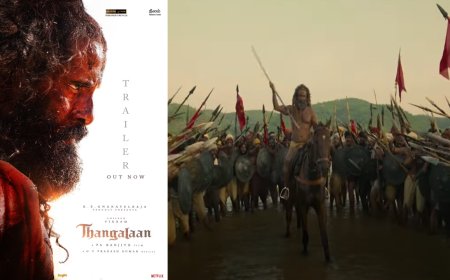 “சாவுக்கு துணிஞ்சா மட்டும் தான் இங்க வாழ்க்கை” விக்ரமின் தங்கலான் ட்ரெய்லர்... ரசிகர்கள் ரியாக்ஷன்!