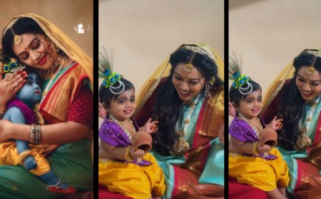 யசோதாவாக மாறிய காயத்ரி யுவராஜ்… குட்டி கிருஷ்ணனோடு க்யூட் போட்டோ ஷூட்