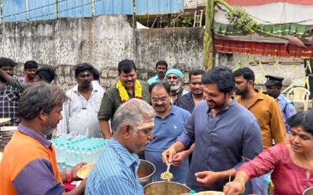 நடிகர் சங்கத்தில் விநாயகர் சதுர்த்தி.. நடிகர் கார்த்திக்கு பரிவட்டம் - விஷால் வரலையே ஏன்?