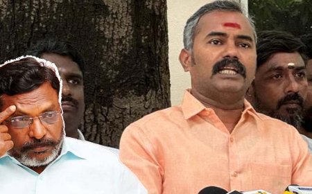 ”திருமா-க்கு சட்டம் தெரியல… Classஐ கட் அடித்துவிட்டார் போல..” – அஸ்வத்தாமன் காட்டம்!