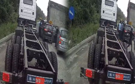 சினிமா பாணியில் காரை வழிமறித்து தங்க நகைகள் கொள்ளை- சிசிடிவி காட்சி வெளியாகி அதிர்ச்சி