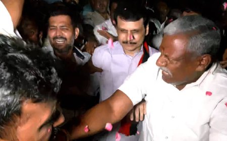 சிறையில் இருந்து வெளியானார் செந்தில் பாலாஜி... தொண்டர்கள் உற்சாக வரவேற்பு