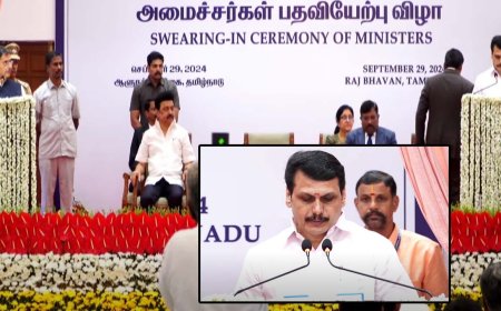 மீண்டும் ‘செந்தில்பாலாஜி எனும் நான்’... என்ன துறை ஒதுக்கீடு செய்யப்பட்டுள்ளது தெரியுமா?