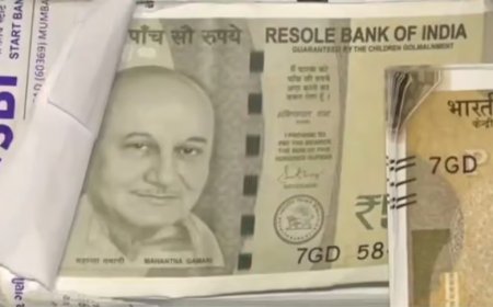 காந்திக்குப் பதிலாக அனுபம் கெர் படம் - கள்ள நோட்டா இருந்தாலும் நியாயம் வேணாமா? 