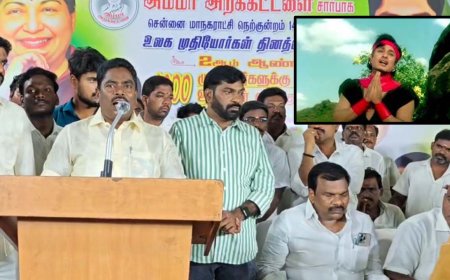 தாய் இல்லாமல் நான் இல்லை... எம்.ஜி.ஆர் பாடல் பாடி அசத்திய மாஜி!