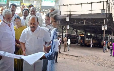 ரூ.10 கோடியில் மாறப்போகும் அய்யப்பன் தாங்கல் பஸ் ஸ்டாண்ட்- திடீர் விசிட் அடித்த அமைச்சர்கள்