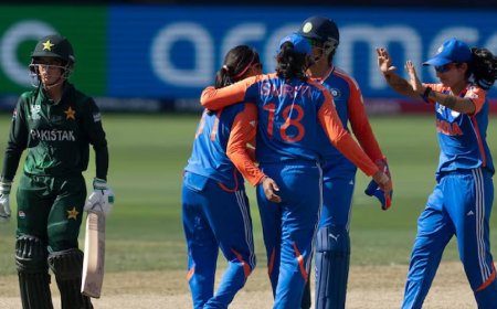 பாகிஸ்தானுக்கு எதிரான டி20..கலக்கிய இந்தியாவின் சிங்கப்பெண்கள்..