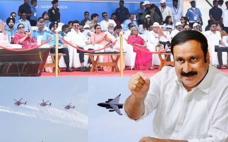 விமான சாகசத்தை காண வந்த 5 பேர் உயிரிழப்பு... தமிழக அரசு தான் பொறுப்பேற்க வேண்டும்! - அன்புமணி இராமதாஸ்  கண்டனம்