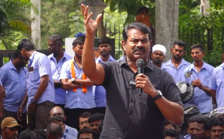 போராட்ட களத்தில் சீமான்-அரசுக்கு எதிராக அடுக்கடுக்கான கேள்வி