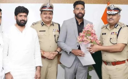 போலீஸ் ஆனார் கிரிகெட் வீரர் முகமது சிராஜ் - தெலங்கானாவில் பதவி ஏற்றார்
