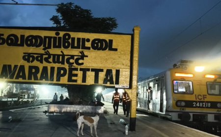 கவரைப்பேட்டையில் விபத்துக்கு பிறகு தொடங்கிய ரயில் சேவை..
