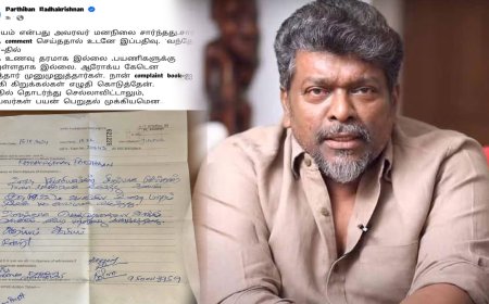 வந்தே பாரத் ரயிலில் உணவு தரம் இல்லை- நடிகர் பார்த்திபன் குற்றச்சாட்டு