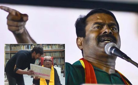 கருணாநிதி பேரன் என்பதை தவிர உதயநிதிக்கு என்ன தகுதி உள்ளது? – சீமான் காட்டம்!