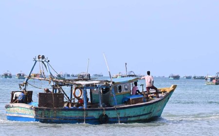 எல்லை தாண்டி மீன்பிடித்ததாக குற்றச்சாட்டு...நாகை மீனவர்களை கூண்டோடு பிடித்துச்சென்ற  இலங்கை கடற்படை