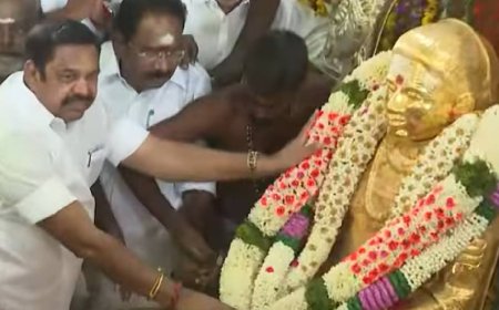 முத்துராமலிங்க தேவர் ஜெயந்தி - ரசியல் கட்சித் தலைவர்கள் மரியாதை
