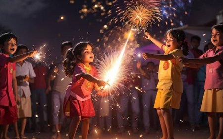 நாடு முழுவதும் தீபாவளி பண்டிகை கோலாகல கொண்டாட்டம்.. பட்டாசுகள் வெடித்து உற்சாக கொண்டாட்டம்