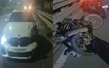 சென்னையில் அதிவேகமான வந்த சொகுசு கார்- ரேபிடோ ஊழியருக்கு நேர்ந்த சோகம்