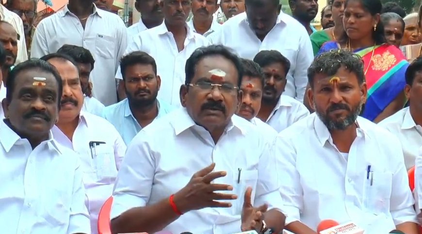 “அதிமுக ஆட்சியில் லேப்டாப்... திமுக ஆட்சியில் கஞ்சா...”-செல்லூர் ராஜு தாக்கு 