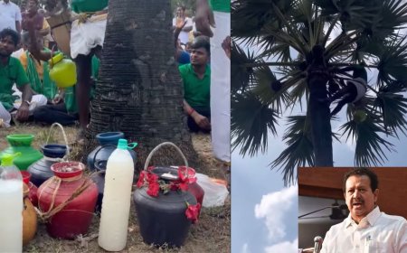 கள் குறித்த அமைச்சரின் சர்ச்சை பேச்சு: தேர்தலில் தோற்கடிப்போம்.. விவசாயிகள் சூளுரை