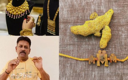 எகிறும் தங்கம் விலை.. மஞ்சள் கொம்பில் தாலி செய்து அசத்திய பொற் கொல்லர்!