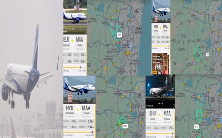 சென்னையில் கனமழை.. தரையிறங்குவதில் சிக்கல்.. வானில் வட்டமடிக்கும் விமானங்கள்..!