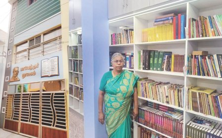 பாவேந்தர் நூலகம்: தந்தையின் நூலகக் கனவு.. நனவாக்கி காட்டிய மகள்!