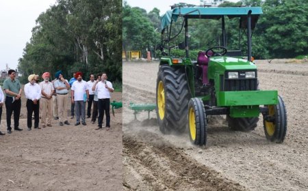 டிரைவர் இல்லாமல் நிலத்தை உழும் டிராக்டர்: பஞ்சாப் வேளாண் பல்கலைக்கழகம் அசத்தல்