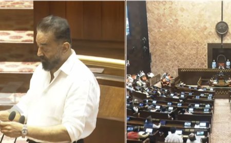 நாடாளுமன்றத்தில் ஒலித்த கமலின் குரல்.. மாநிலங்களவை எம்.பி.யாக பதவியேற்பு!