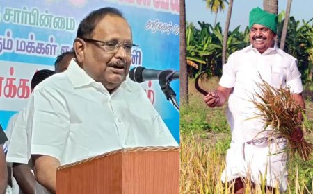 பச்சை துண்டு எடப்பாடிக்கு விவசாயம் தெரியாது- அமைச்சர் ரகுபதி விமர்சனம்