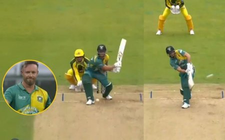 உலக லெஜண்ட் சாம்பியன்ஸ் லீக்: 39 பந்தில் சதம்.. விண்டேஜ் ஏபிடி ரிட்டன்!