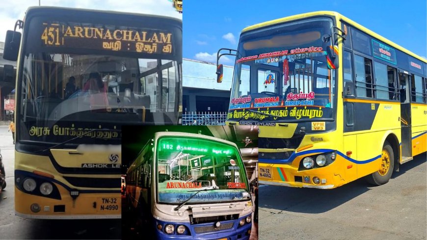 திருவண்ணாமலையா? அருணாச்சலமா? சர்ச்சைக்குள்ளாகும் அரசு பஸ்