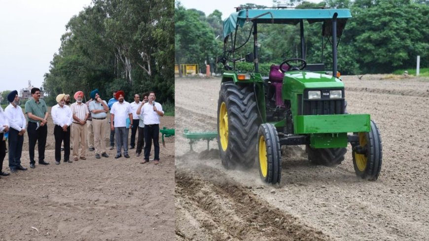 டிரைவர் இல்லாமல் நிலத்தை உழும் டிராக்டர்: பஞ்சாப் வேளாண் பல்கலைக்கழகம் அசத்தல்