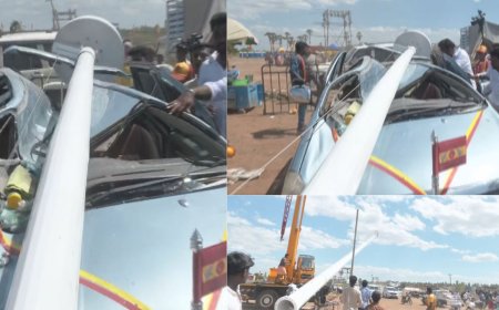 தவெக மதுரை மாநாடு.. ஆரம்பமே இப்படியா? 100 அடி கொடிக்கம்பம் விழுந்து விபத்து!