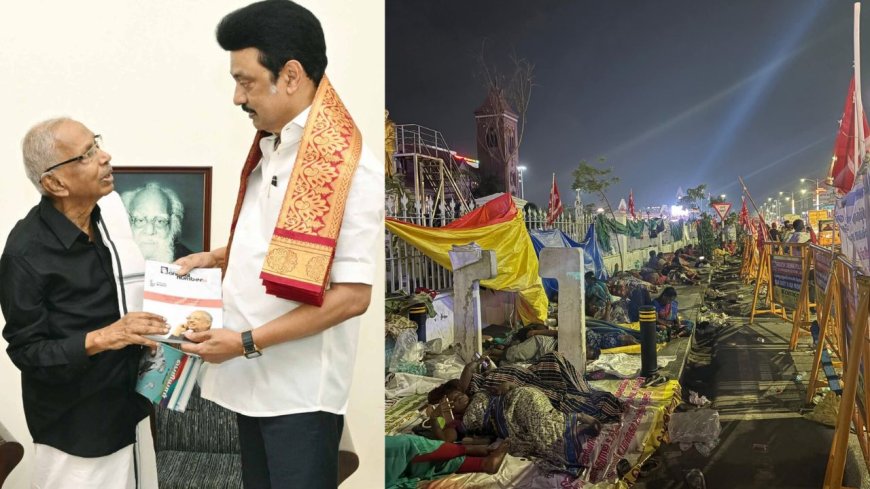 தூய்மைப் பணியாளர்கள் போராட்டம்: சமூகநீதிக் கண்ணோட்டத்தில் அணுக கி.வீரமணி கோரிக்கை