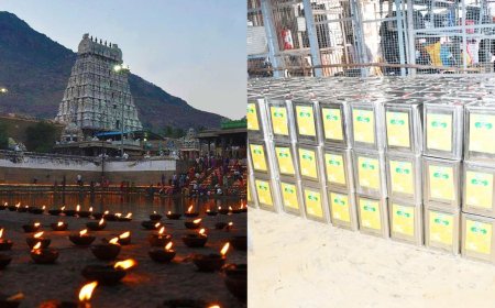 கார்த்திகை தீபம் ஏற்பாடுகள் தீவிரம் : மகாதீபத்திற்கு அண்ணாமலையார் கோயிலில் 4,500 லிட்டர் நெய் கொள்முதல்!