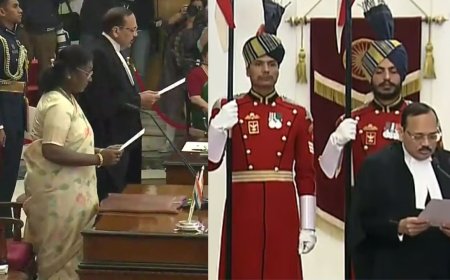 உச்ச நீதிமன்றத்தின் 53-வது தலைமை நீதிபதியாக சூர்ய காந்த் பதவியேற்றார்