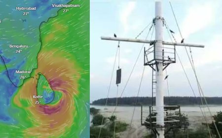 3 மணி நேரத்தில் டிட்வா புயல் உருவாகிறது : சென்னை உள்பட 7 துறைமுகங்களில் 1 ஆம் எண் புயல் கூண்டு ஏற்றம்