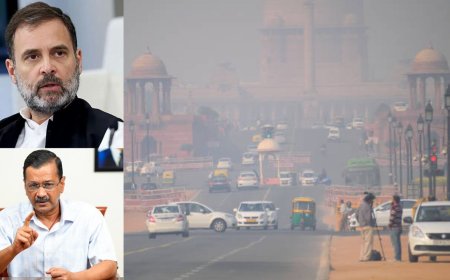 டெல்லி காற்று மாசு குறித்து நாடாளுமன்றத்தில் விவாதிக்க வேண்டும் : ராகுல் காந்தி வலியுறுத்தல்