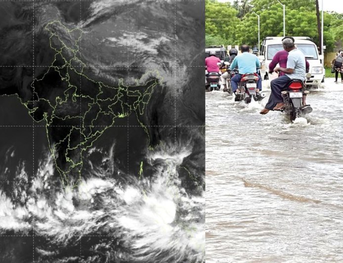 2 புதிய புயல் சின்னம் : தமிழகத்தில் அதிகனமழைக்கு வாய்ப்பு - வானிலை மையம் தகவல்