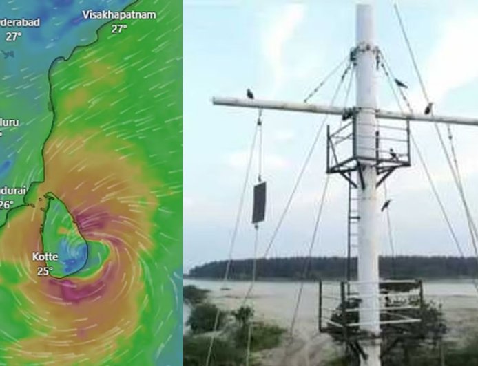 3 மணி நேரத்தில் டிட்வா புயல் உருவாகிறது : சென்னை உள்பட 7 துறைமுகங்களில் 1 ஆம் எண் புயல் கூண்டு ஏற்றம்